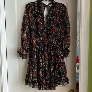 backless floral dress